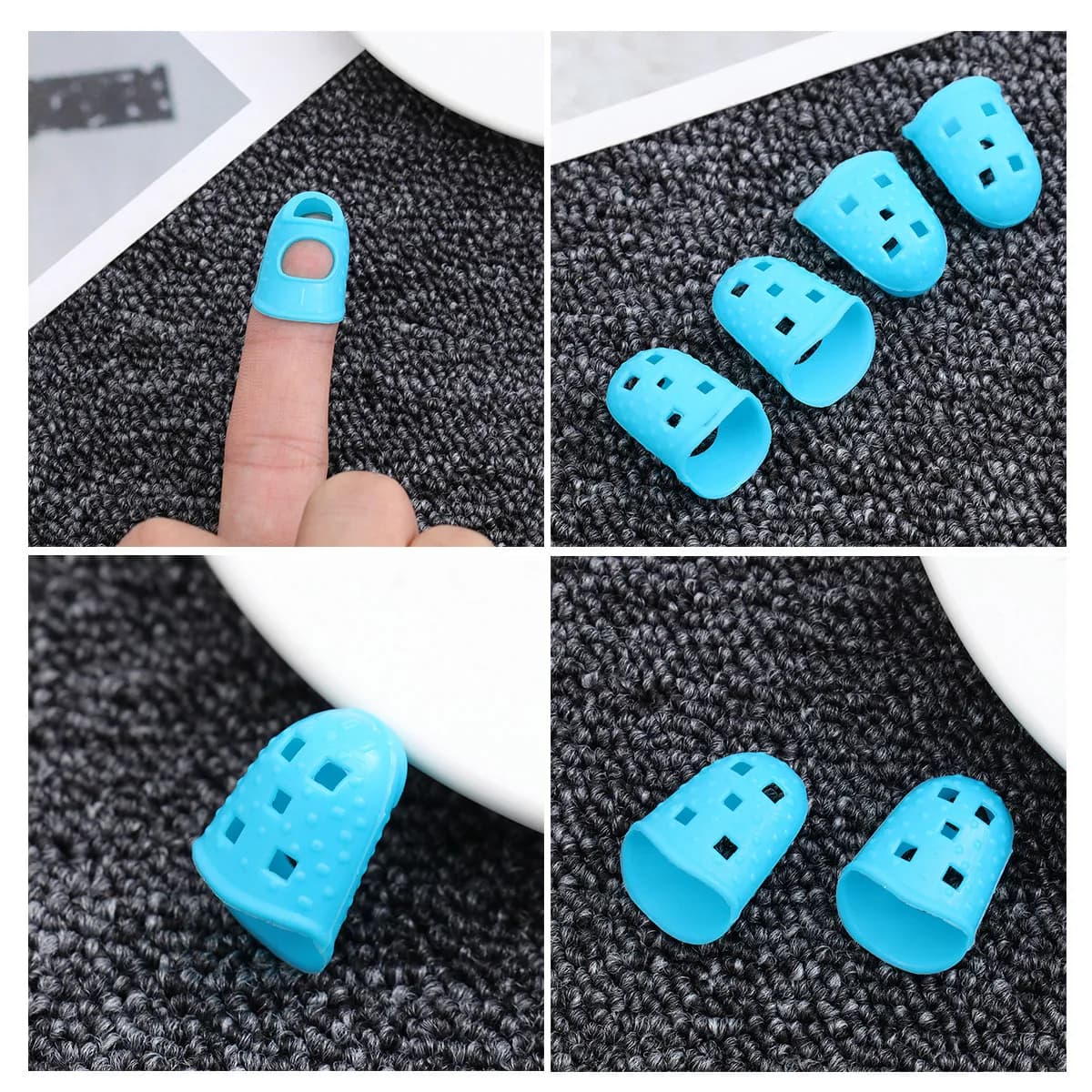 40 Pezzi Protezioni in Silicone per Dita da Chitarra, Durevoli e Resistenti, per Principianti, per Pratica di Chitarra e Ukulele