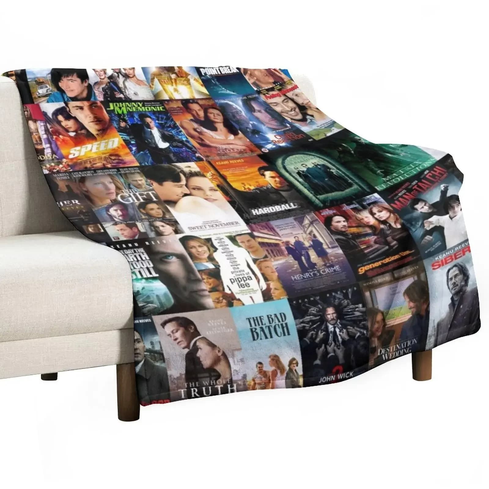 Keanu Reeves poster di film coperta da tiro coperta addensata di lusso coperta turistica coperte da letto invernali