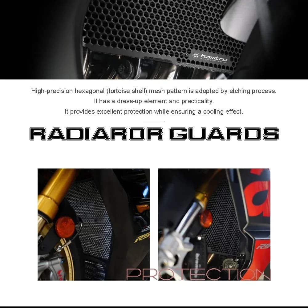 For Kawaskai ZX6R 2013-2023 Motorcycle Radiator Core Guards Grille Cover Protection Fit
