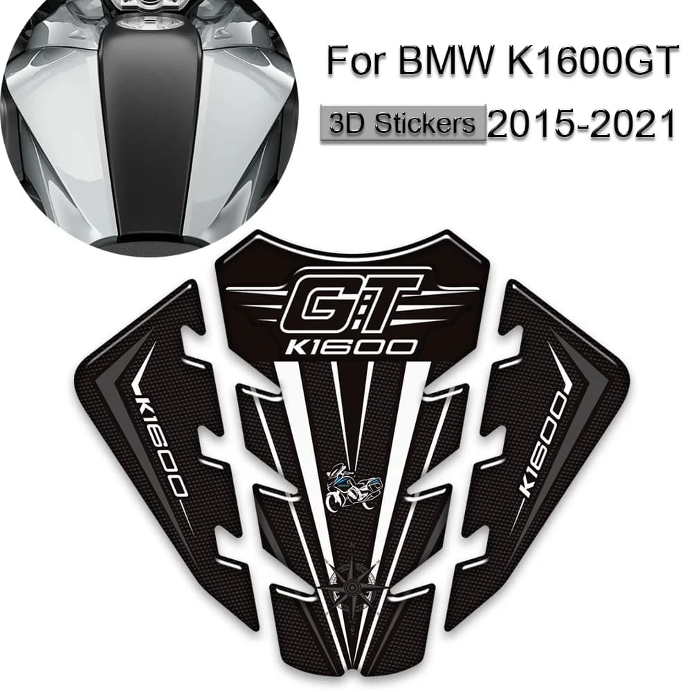 Per BMW K1600GT K1600 K 1600 GT 2015-2021 Moto Rilievo del Carro Armato Gas Olio Combustibile Kit Protezione del Ginocchio Resina Epossidica 3D adesivi