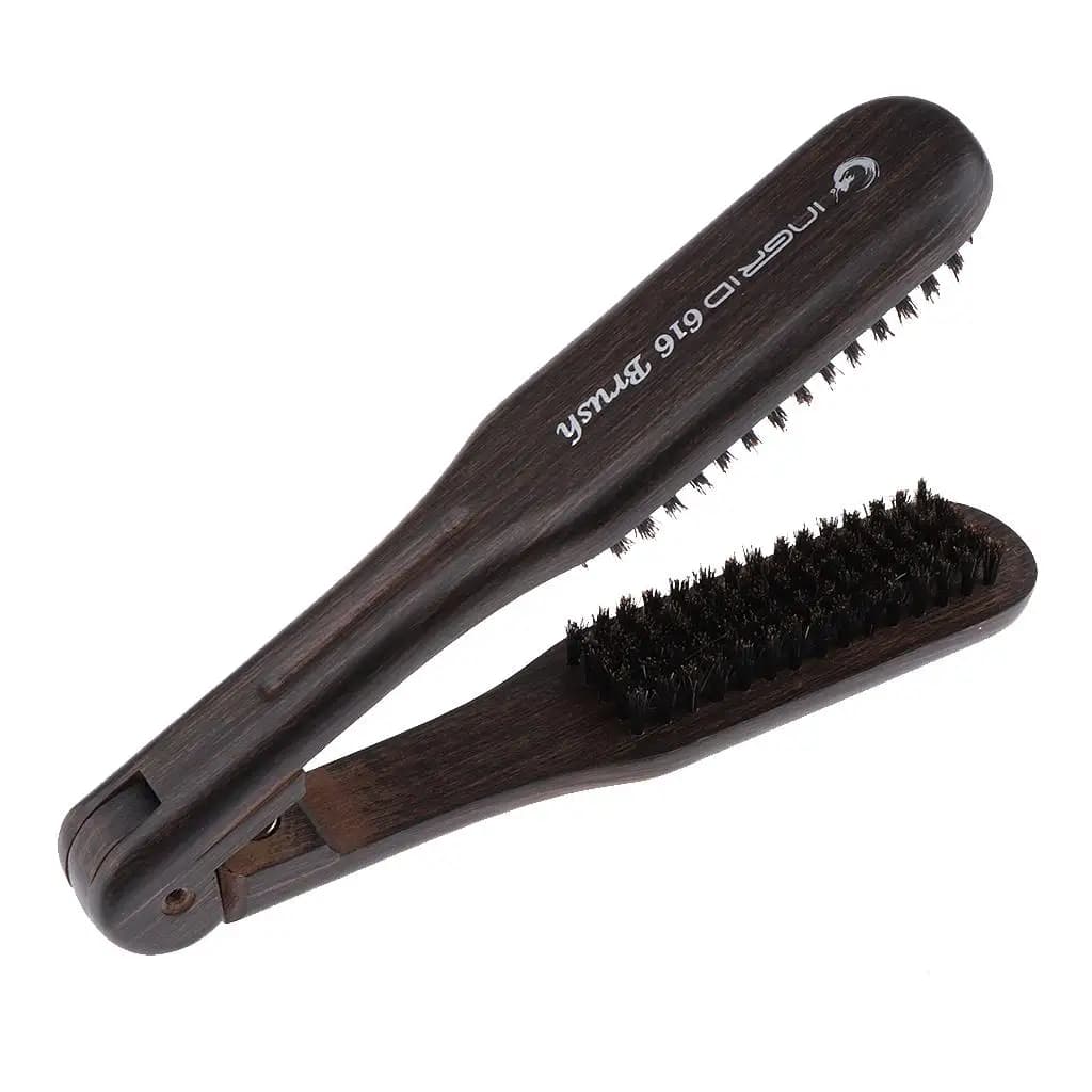 Pettine stirante per capelli, spazzola antistatica a doppia faccia a forma di V per uno styling e una colorazione dei capelli lisci per le donne