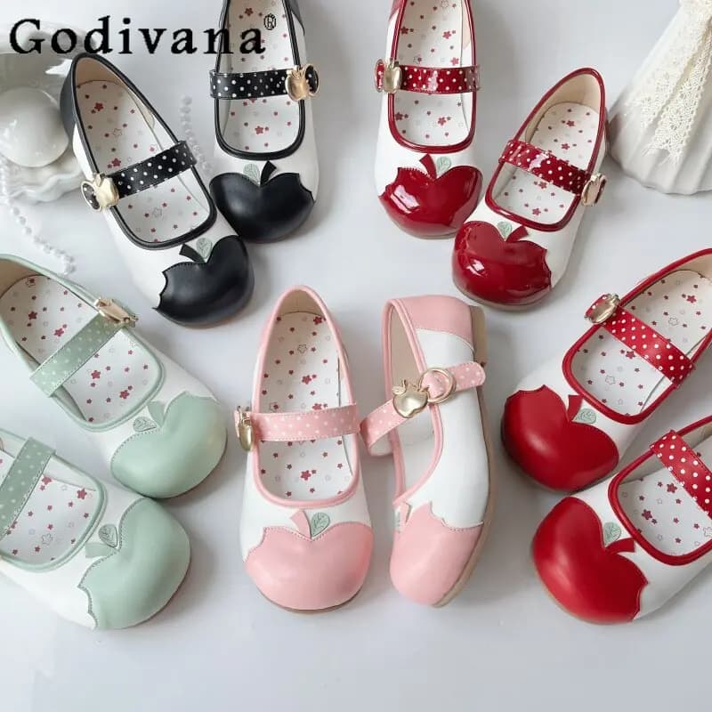 Scarpe Mary Jane Lolita Giapponesi Originali, Nuove Scarpe Estive Kawaii per Ragazze, Punta Tonda, Tacco Basso, Scarpe da Interno per Studentesse, Scarpe Basse per Figlie