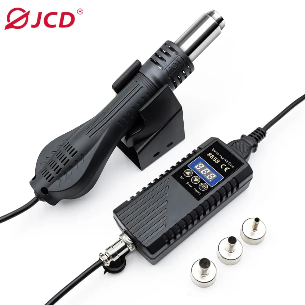 750W Heat Gun Digital Display Micro Rework Soldering Station Hot Air Gun For Welding Repair Tool Hair Dryer 8858