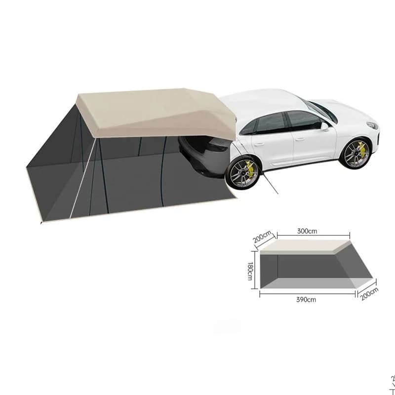 Car Rear Shade Shelter Waterproof Sunproof Canopy Anti-Mosquito Lightweight For Camping Portable Tailgate Tent Wild Rain Awning