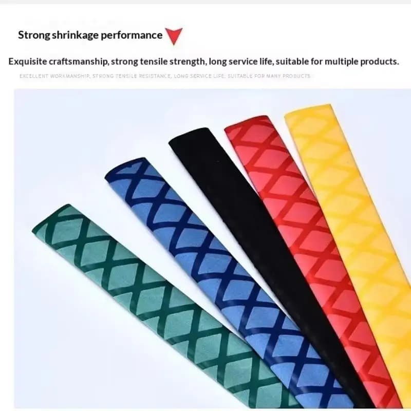 Fish Scale Non Slip Heat Shrink Sleeve Anti Slip Grip Cover For Fishing Rod Racket Tool Handle