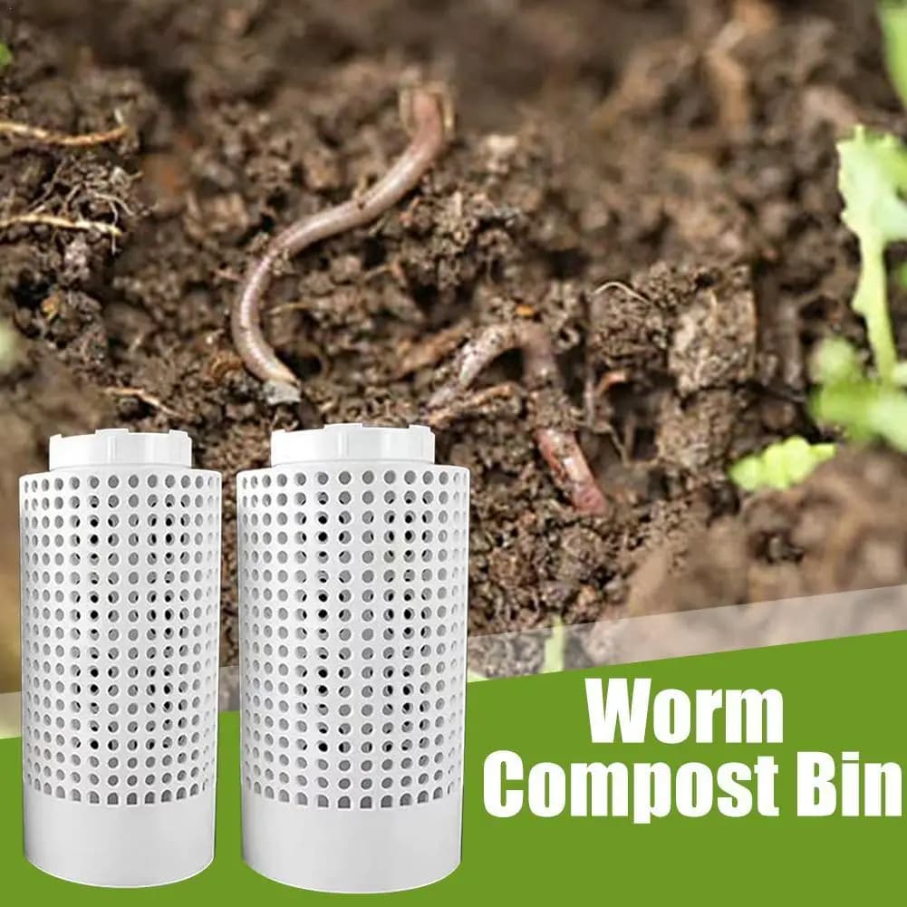 Contenitore per compost Kit per bidone per compost per fattoria a vite senza fine interrata per esterni per letti da giardino rialzati a casa Contenitore per compost per fattoria per giardino