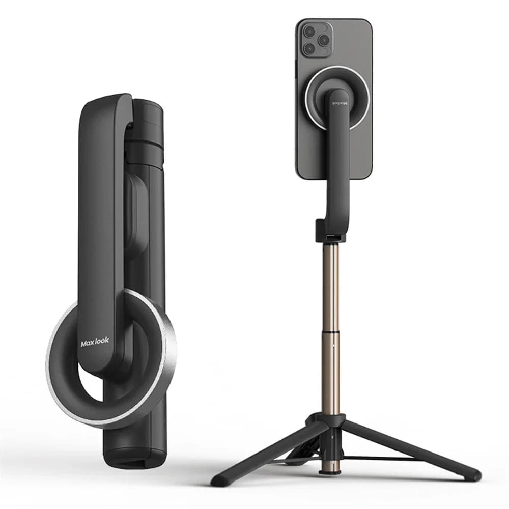 Treppiede portatile per selfie stick con telecomando wireless per smartphone Treppiede con telecomando Bluetooth