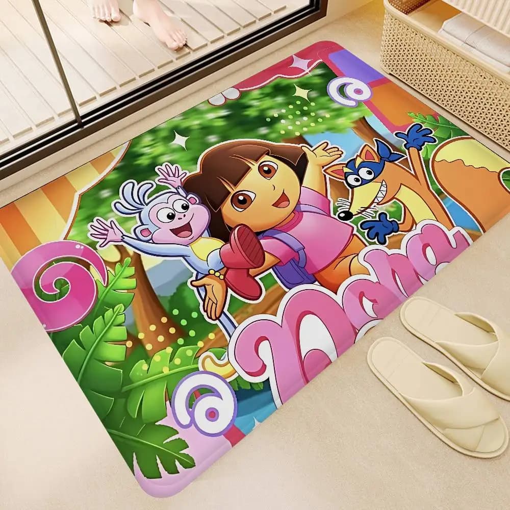 D-Dora Classic Anime Explorer Door Mat Nordic Style Bedroom Living Room Doormat Home Balcony Anti-Slip Alfombra