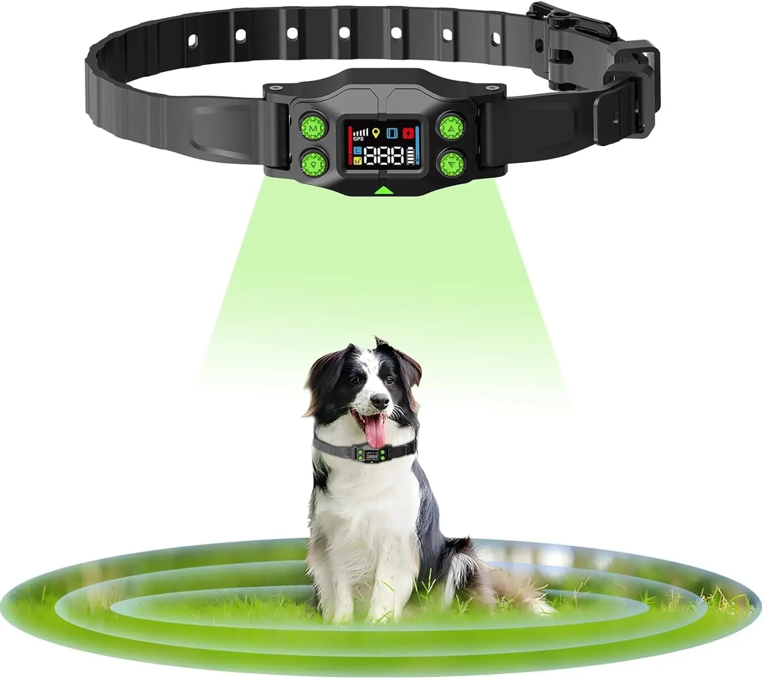 Recinto Wireless per Cani, Copertura di 647 Acri, Senza Fili o WiFi, Collare Impermeabile con Modalità Vibrazione ed Elettrica