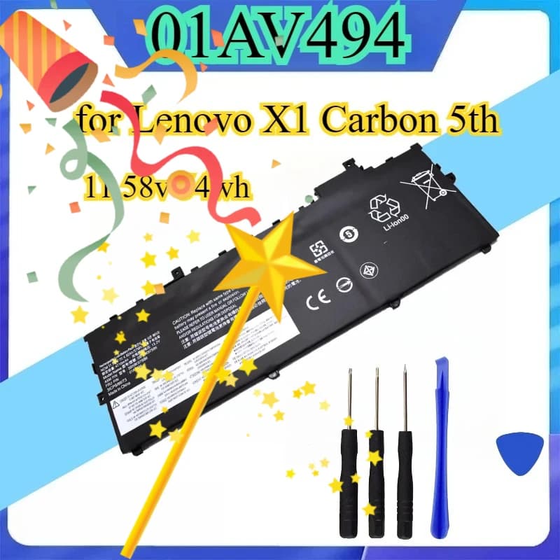 Batteria 01AV494 01AV429 TP00086B/A 11.58V 54Wh per Lenovo X1 Carbon 5a Generazione con Strumenti
