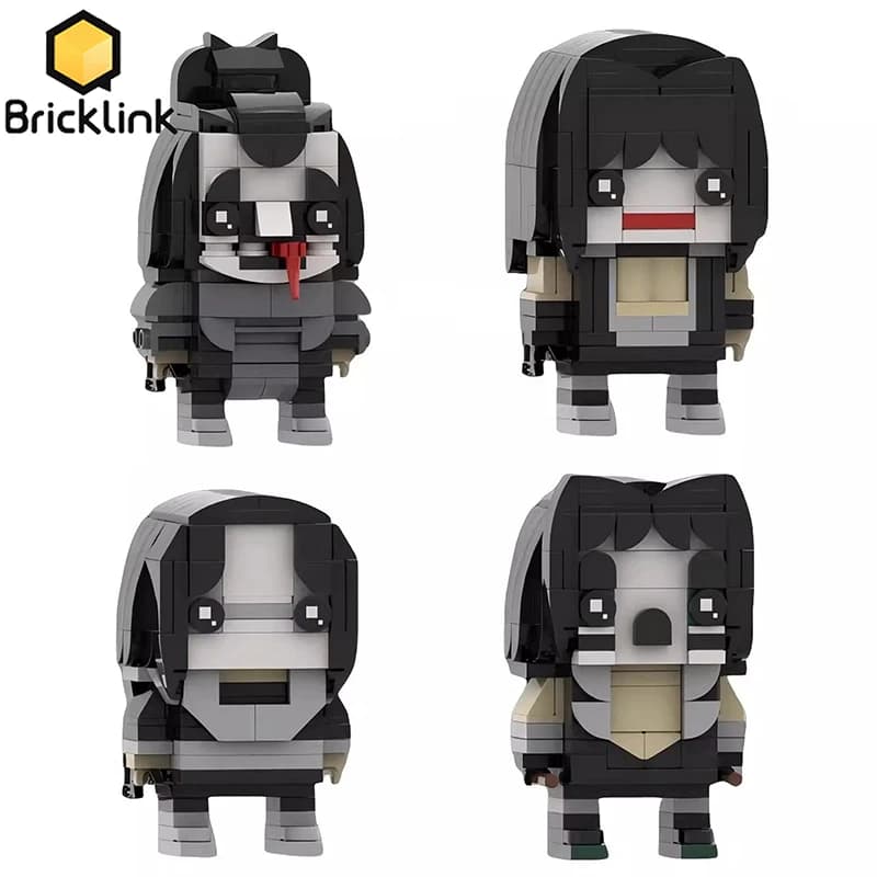 Bricklink MOC Idee KISS Rock Band Action Figures Demone Starchild Spaceman Catman Mattoni Set di bambole Building Blcoks Giocattoli per bambini Regalo