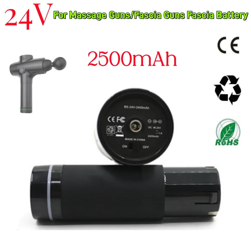 24 V rechargeable battery for massage gun with band gun Lithium battery Massage massager battery for electric silent neck mask