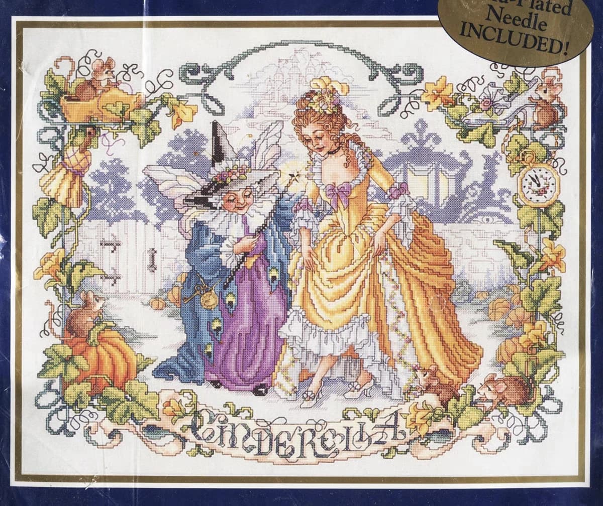 Bucilla-Set punto croce ricamo cenerentola, stile europeo, soggiorno, nuova figura, 41963, 53-43, 2021