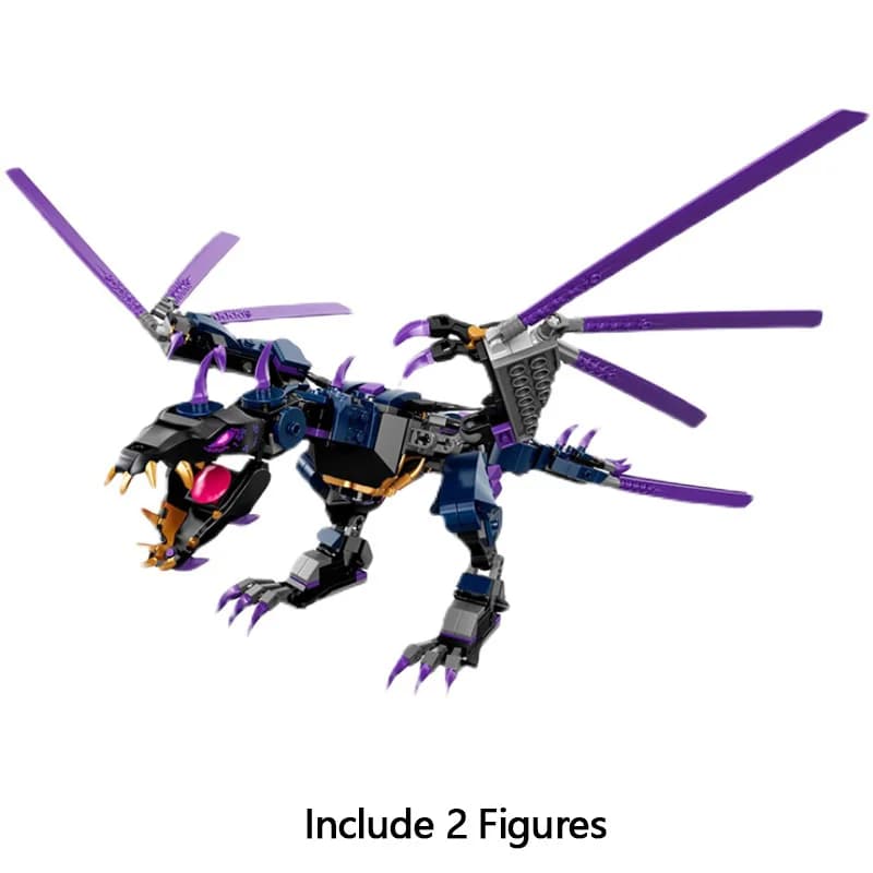 Lloyd Ninja Building Blocks Drago gigante per bambini Giocattolo regalo Dark Lord Flying Modello Mattoni Kit per bambini Regalo per bambini