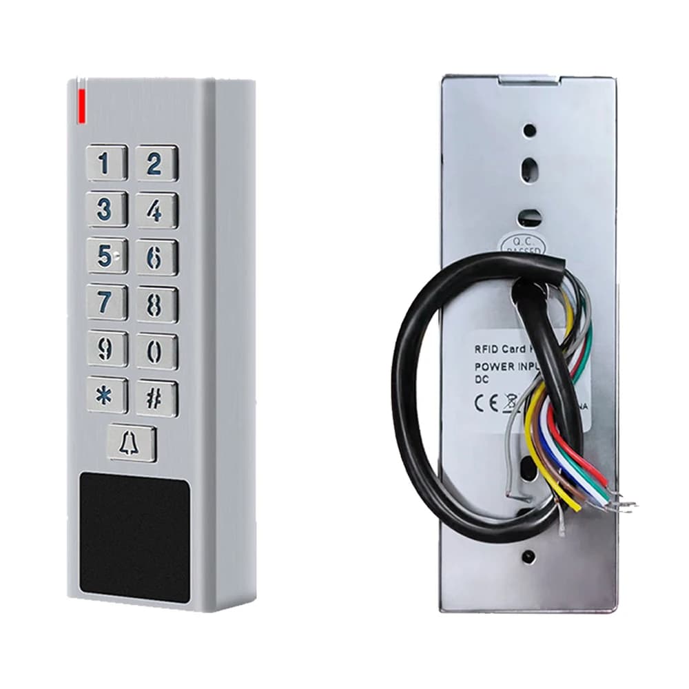 2025 Nuovo lettore RFID A8-X Ingresso WG Uscita Controllo accessi Controllo accessi RFID esterno 2000 utenti Porta in lega di zinco Impermeabile IP67