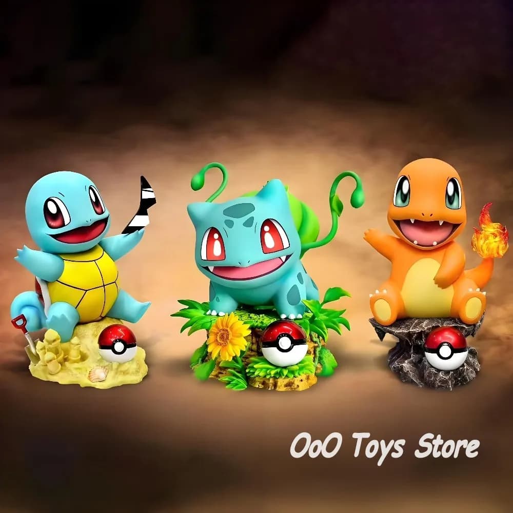 Anime Pokemon Figure Bulbasaur Charmander Action Figures 10cm PVC Action Figures Collection Model Toys Gifts 10cm