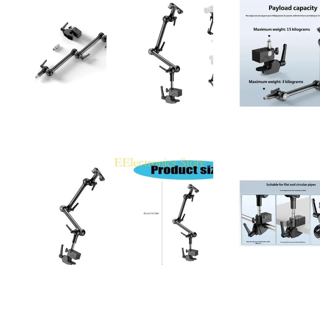 B03C Morsetto Super Crabbing multifunzionale resistente Adattatore filettato da 1/4 pollice per accessori leggeri per