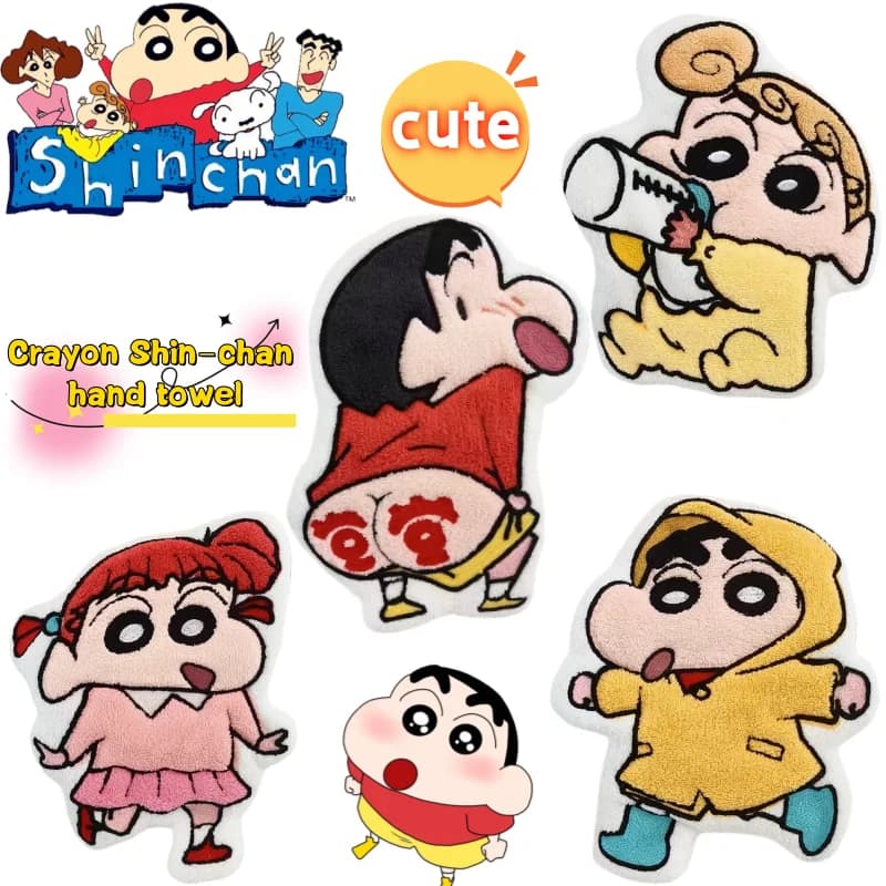 New Crayon Shin-chan Sakurada Nene Hand Towel Creative High-value Cartoon Printed Thickened Soft Quick-drying Absorbent Towel
