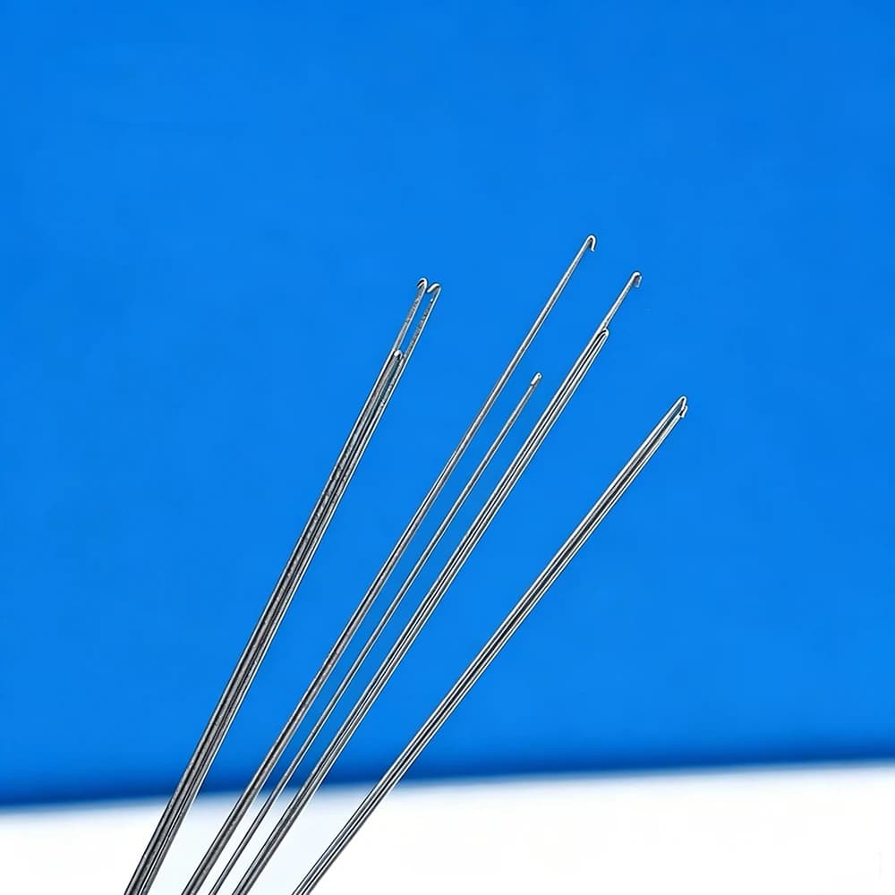 8PCS Set Of Crochet Needles For Threading Weaving Rice Beads Wood Beads DIY Jewelry Making Bracelet Weaving Tools Carpets Wigs H