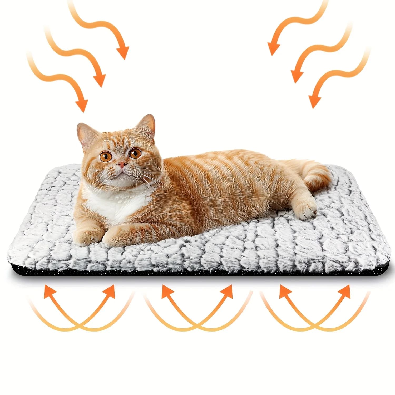 Cuccia Autoriscaldante per Gatti, Morbido Tappetino Riscaldante per Cani e Gatti da Interno ed Esterno, Lavabile e Antiscivolo, Coperta Termica