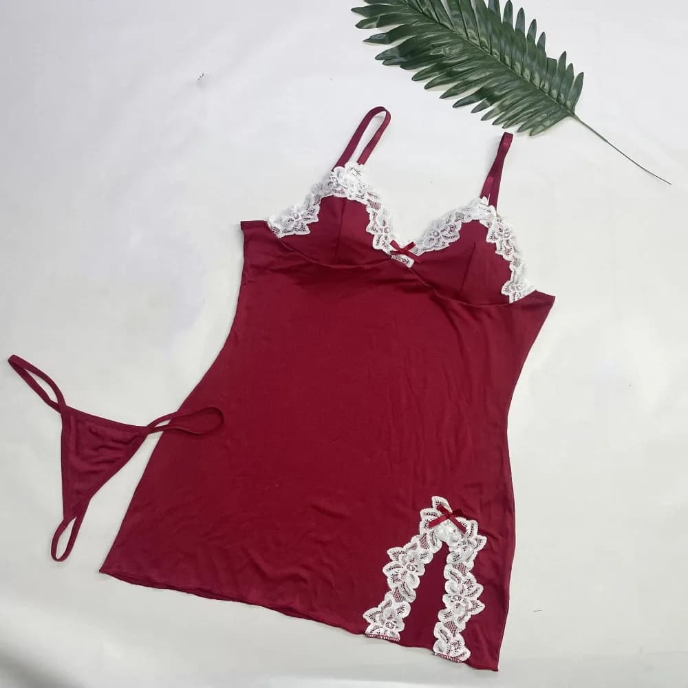 Abito da notte da donna Fork Design con pantaloncini, senza maniche, in pizzo, con bretelle, tinta unita, per feste