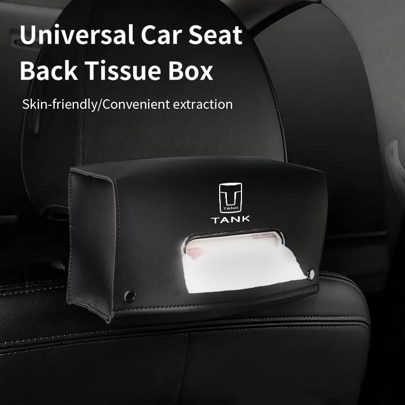 New Car Hanging Tissue Organizer Box Centre Console Tissue Bag For Great Wall GWM Tank 300 City 300 Border 400 500 PHEV Tank500