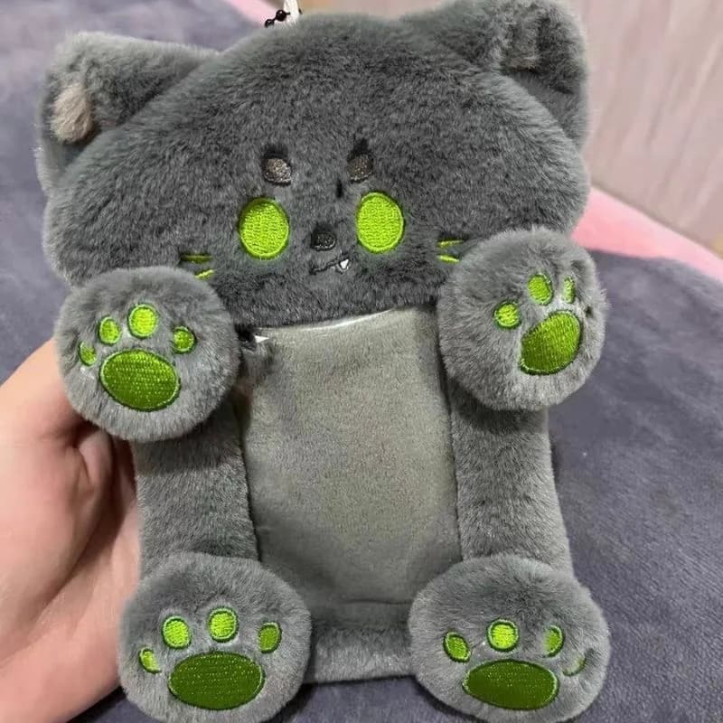 Periferica stella Wang Yibo Black Panther porta carte super carino bambola di cotone peluche cosplay bambola ciondolo borsa per carte regalo per le persone