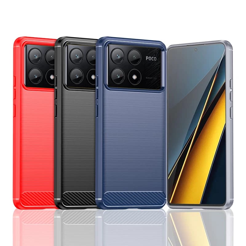 Per Xiaomi Poco X6 Pro Custodia Antiurto Originale TPU di Lusso In Gomma Spazzolata Protettiva Del Telefono Della Cassa Posteriore Xiaomi Poco X6 X6 Pro 5G