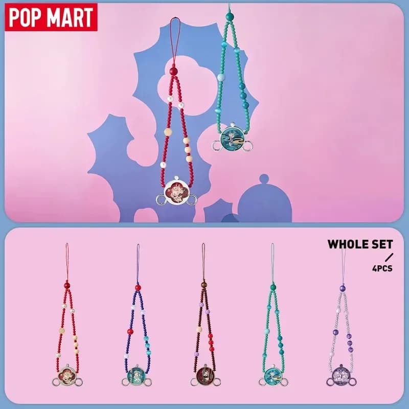 POP MART SKULLPANDA The Mirage Series Phone Chain Blind Box Mystery Box Guess Bag Toys Doll Cute Anime Figure Desktop Ornaments