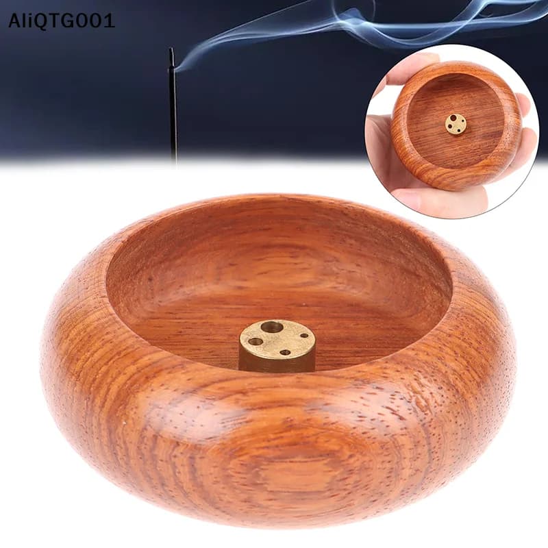 Porta ciotola estetico per bruciatore di incenso in palissandro decorativo per la casa da 1 pezzo per il relax