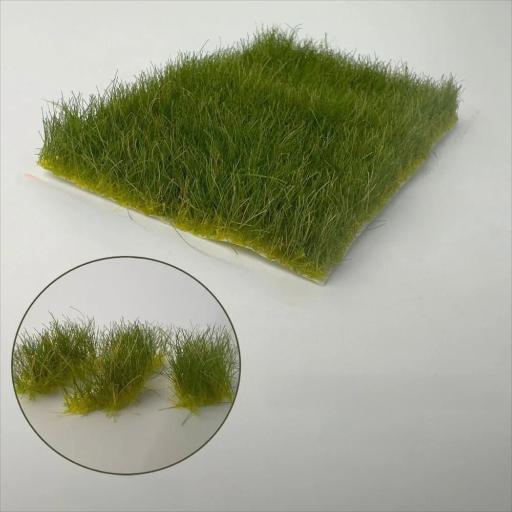 Height 12 mm Artificial grass tuft Miniature landscape Handmade strain Miniature plant simulation ground model