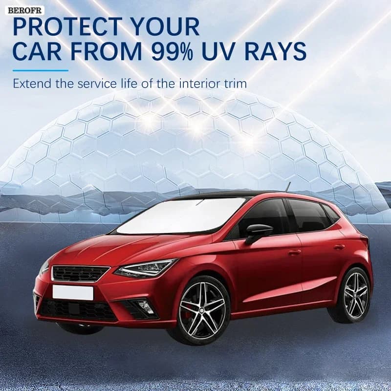 For SEAT Ibiza MK4 IV 6J IV 4 Altea Summer Car Accessories Car Windshield Sun Shade Covers for Front Window Sunscreen UV Parasol