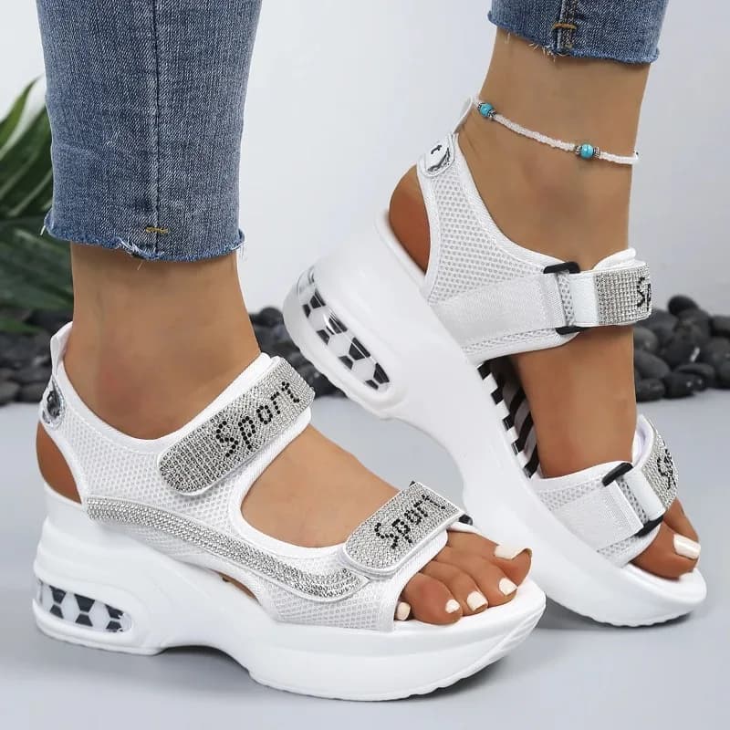 Summer New Round Toe Thick Sole Comfortable Casual Sandals Fashionable and Elegant Sexy High Heel Sandals for Women