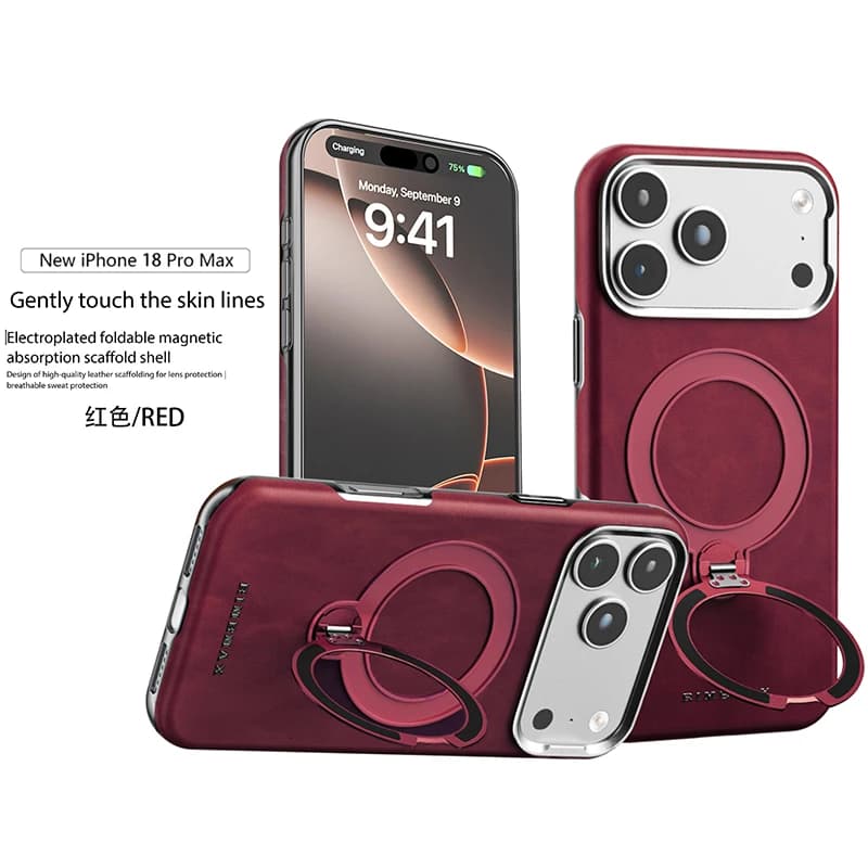 360 Rotating Magnetic Kickstand Phone Case for iPhone 18 Pro Max 17 16 15 14 13 12 for Magsafe Shockproof Slim Business Cover