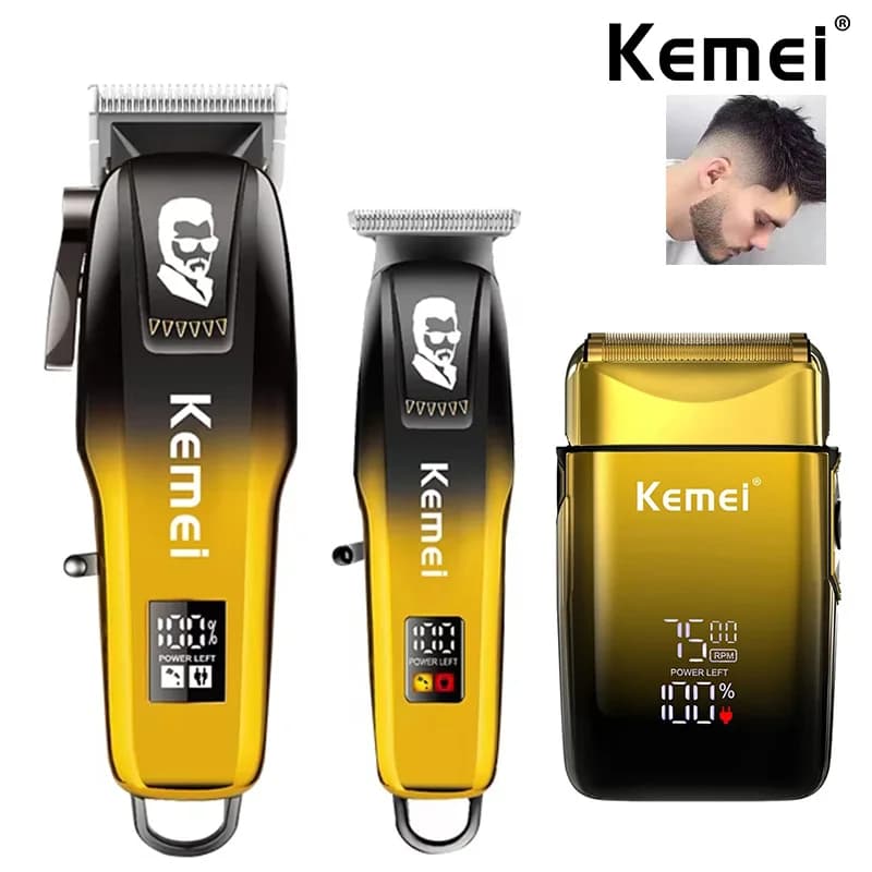 Kemei Kit original haircuts for man, electric shaver, haircut, professional cutting machine, KM-8501, KM-TX10, kit