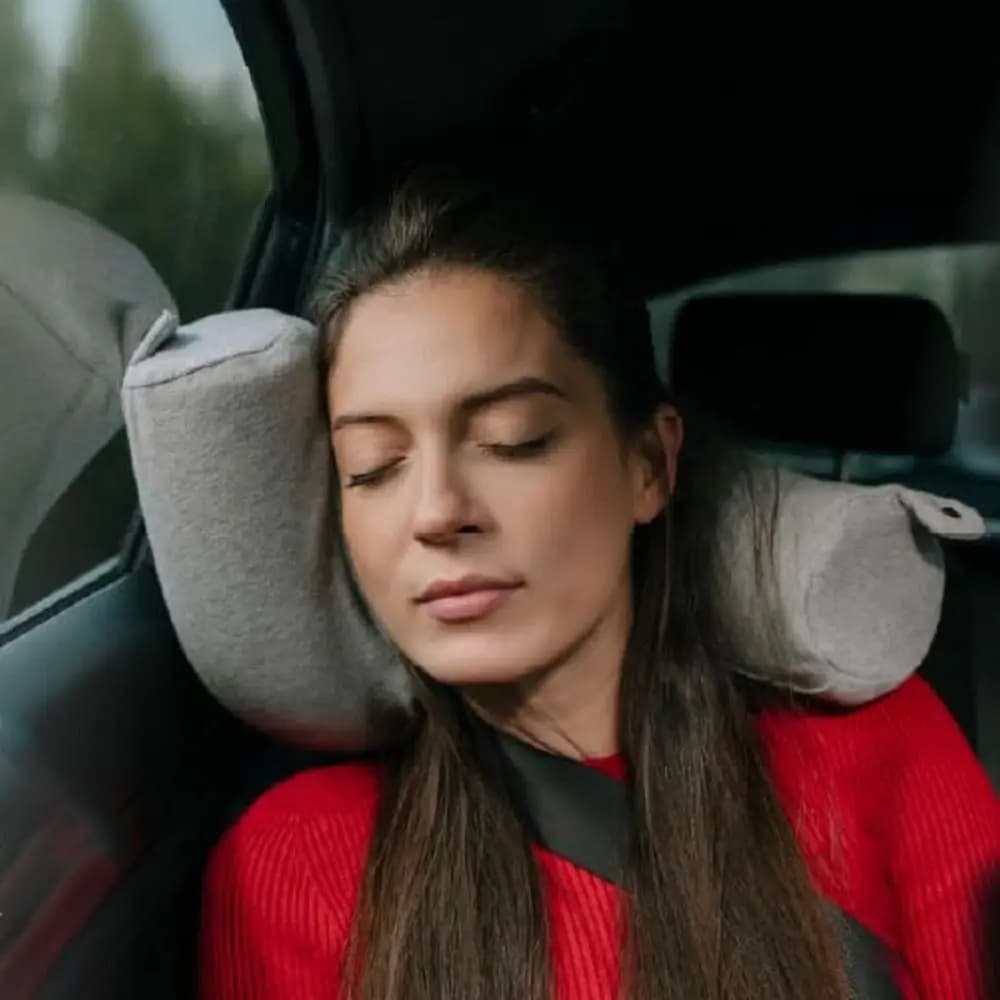 Supporto per il collo Cuscino cilindrico a forma di U Cuscino da viaggio pieghevole pieghevole Cuscini per il collo a resilienza lenta Ufficio