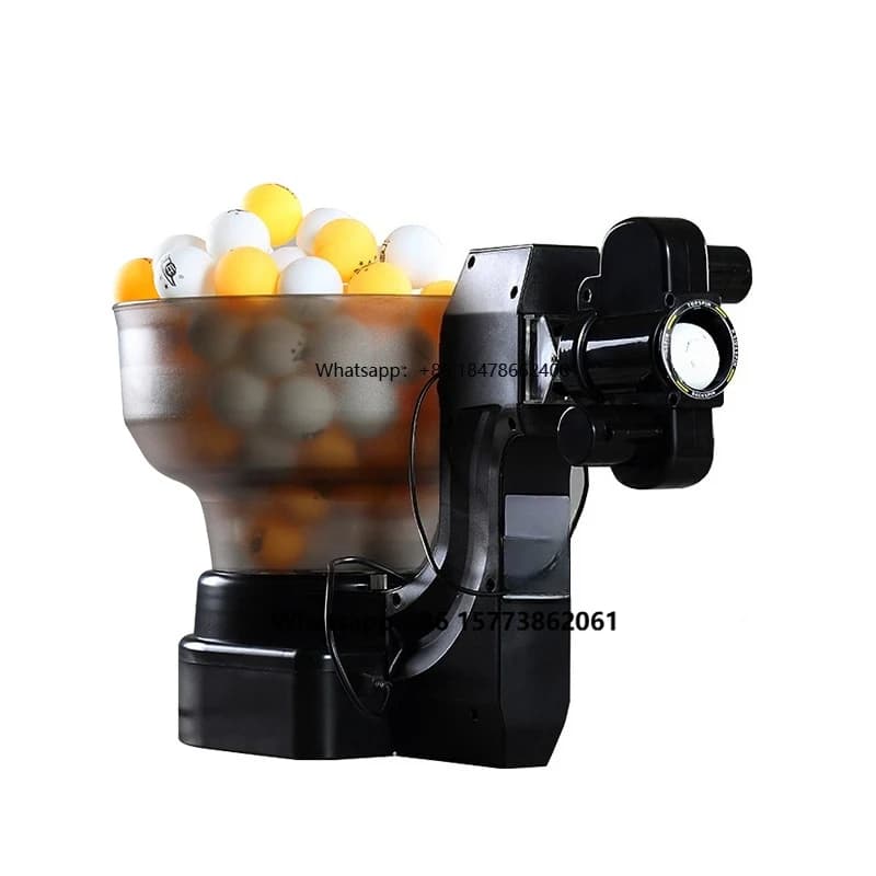 Hui Pang HP-07 Macchina Automatica per Palline da Ping Pong, Multi-Rotazione e Multi-Caduta, Attrezzatura per Allenamento Domestico