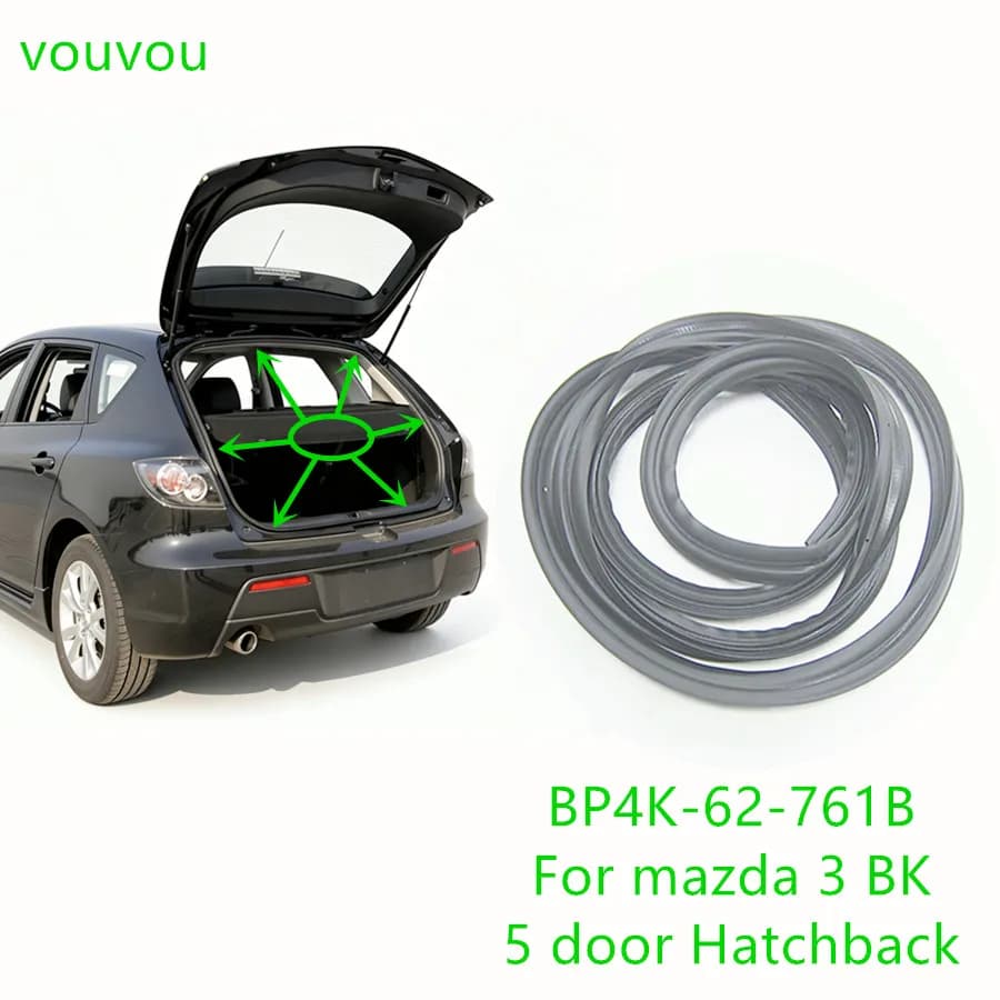 Car accessories body parts BP4K-62-761B rear lift gate weatherstrip rubber seal for Mazda 3 2003-2008 BK Hatchback 5 door