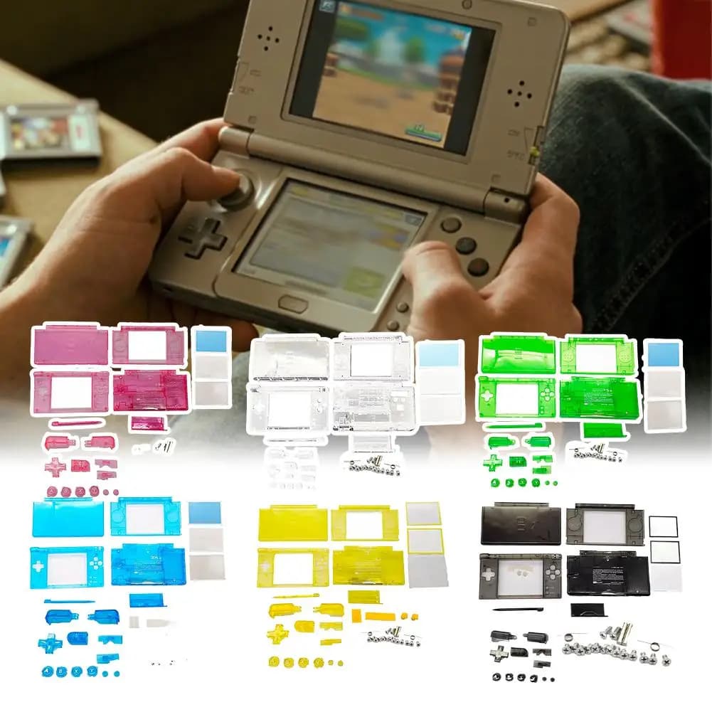 For NDSL Full Replacement Housing Shell Case Kit Comprehensive Protection Against Drops Scratches For DSLite Game Console Case