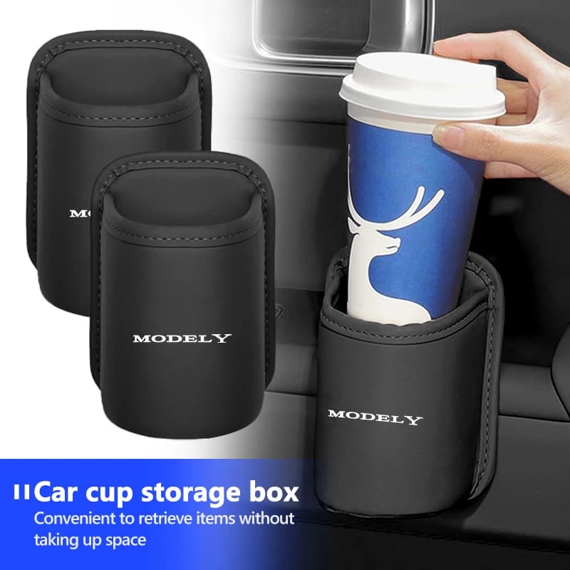 Car Door Cup Holder Hang Drink Storage Box Accessorie For Tesla Model 3 Y S X 2021 Roadster Cybertruck Juguete