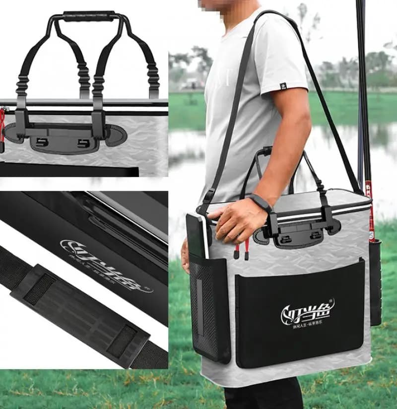 Fishing Bucket Tackle Boxes 52l Capacity Box Keep Fresh Fish Box Tools For Sea Saltwater Carp Bass Waterproof Deodorant Boxes