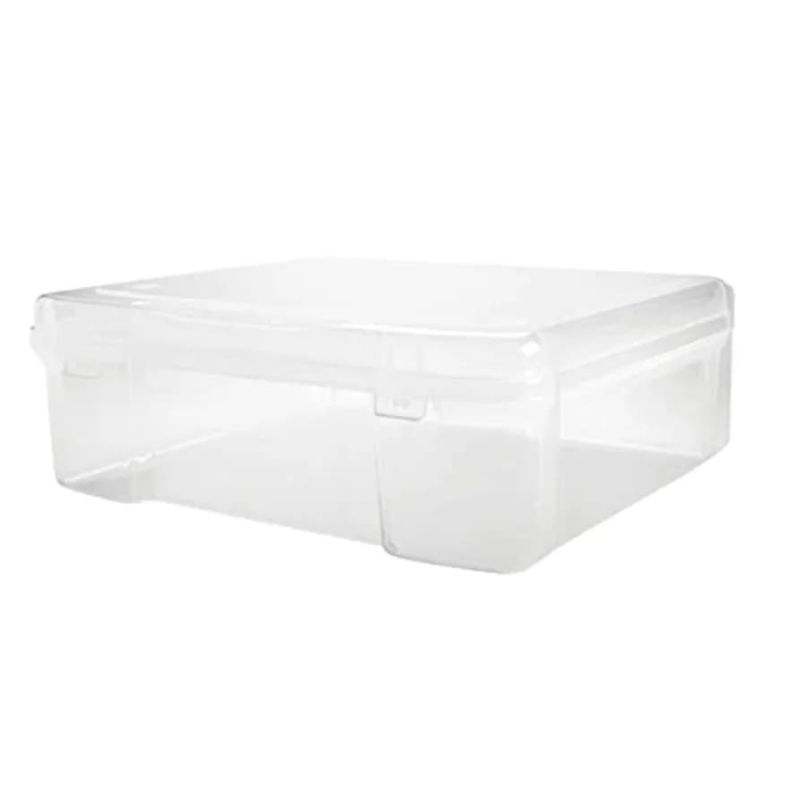 Contenitore di Plastica 12 x 12 - Organizza Documenti, Scrapbook, Filati, Arti e Mestieri. Senza Acidi - Confezione da 8 Pezzi Trasparenti