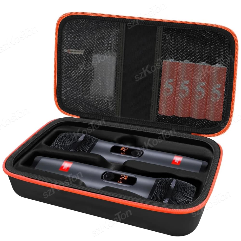 Custodia portatile per microfono wireless Custodia da trasporto compatibile con il sistema wireless JBL a due microfoni per microfono Karaoke