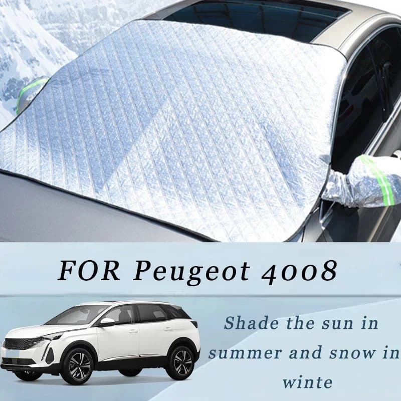 Addensato Auto Ora Parasole Parabrezza Copertura Con 5/9 Magneti Protezione UV Anti Neve Luce Solare Per Parabrezza Anteriore Per Peugeot 4008