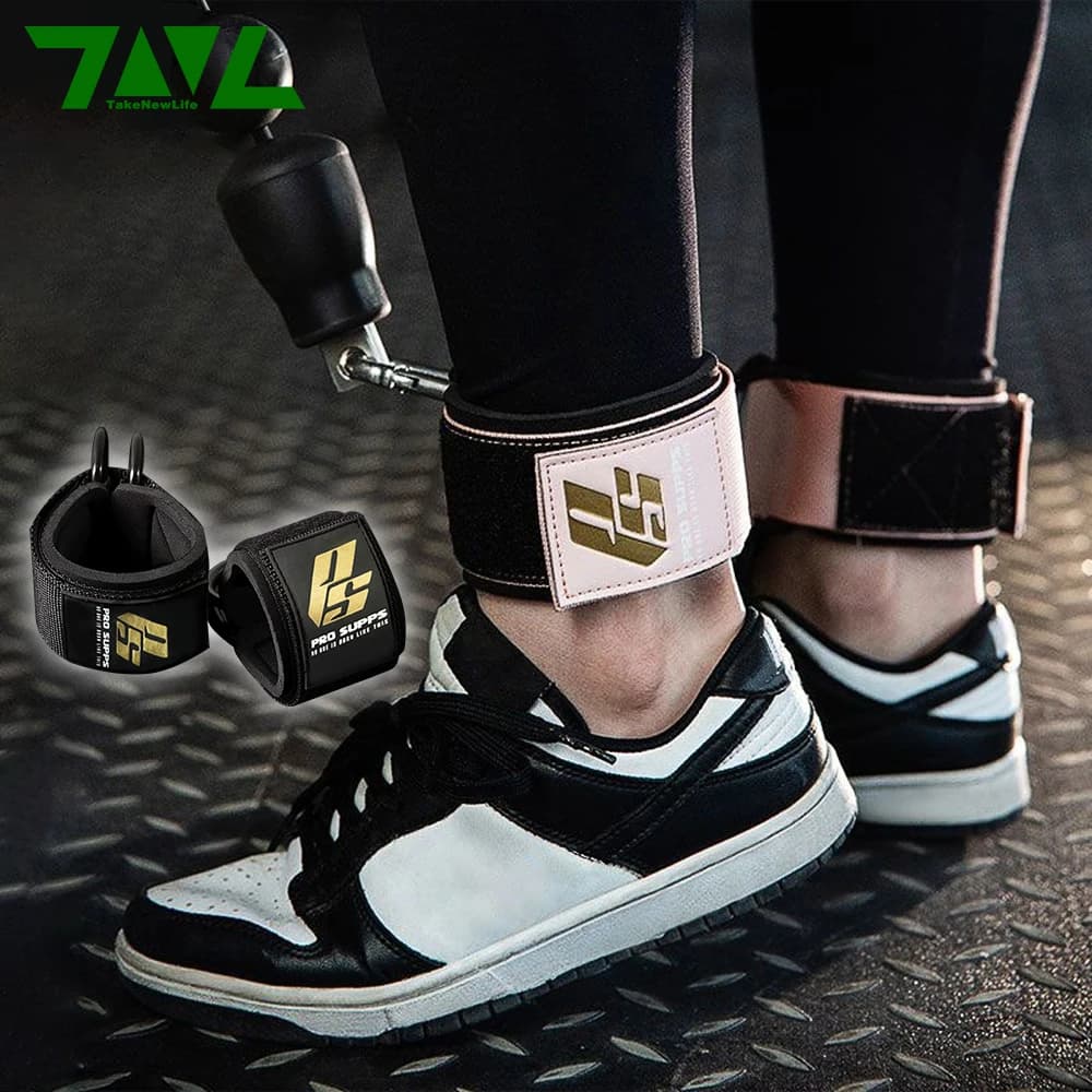 Cinturino per caviglia con doppio anello a D, accessori da palestra per macchine a cavo, supporto per allenamento gambe e glutei con carichi pesanti