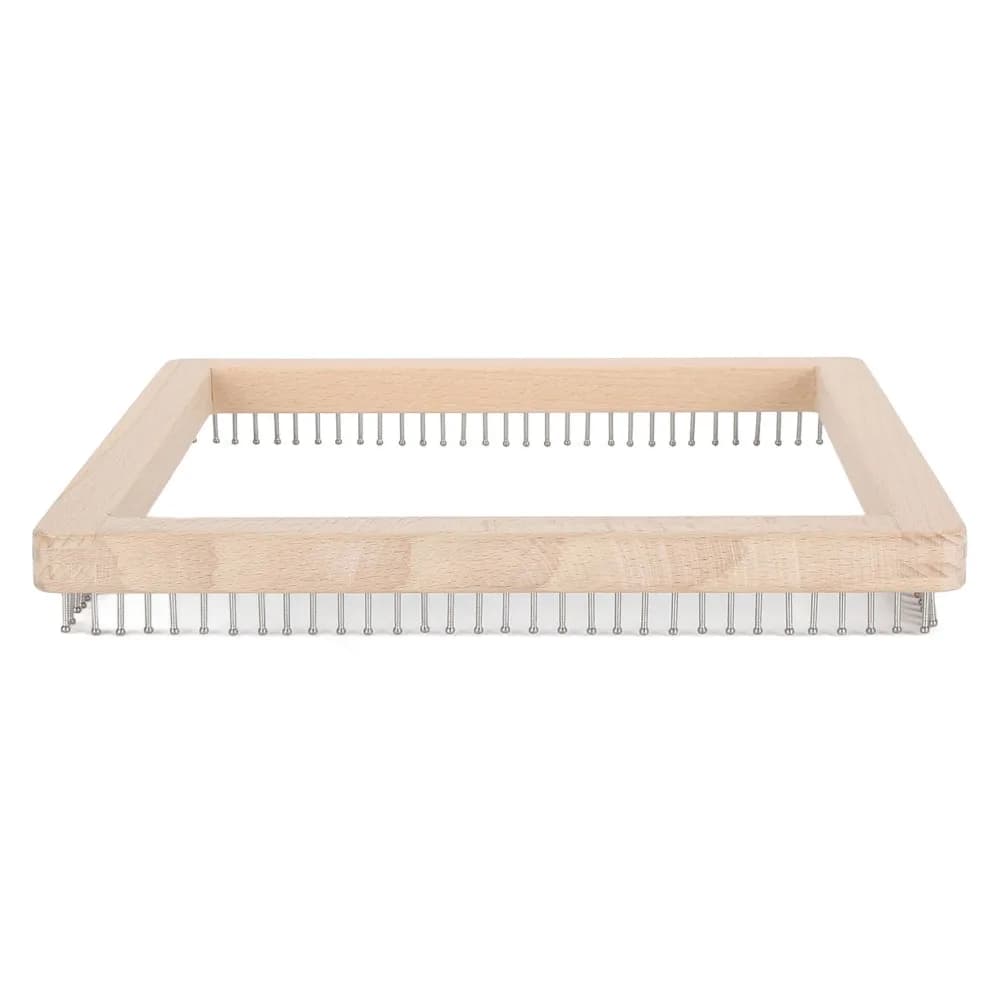 Handmade Wooden Knitting Loom Square Shape 11.8x11.8in Weaving Loom Knitting Board DIY Projects