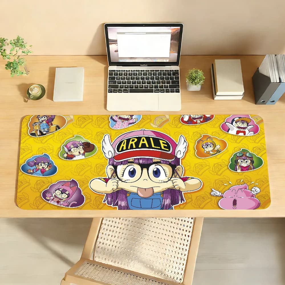 Cartoon Dr. Tappetino per mouse SlumpS antiscivolo con bordo bloccabile, tappetino da scrivania per PC e laptop, accessori in gomma per ufficio, tastiera, tappeto XXL grande per gaming