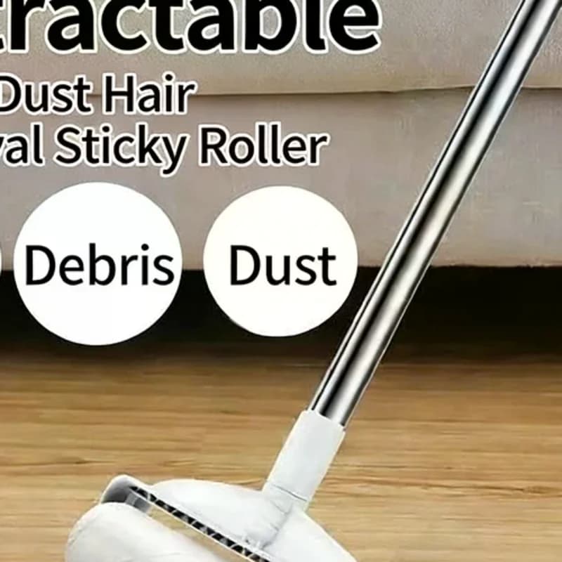 Adjustable Handle 93cm Lint Roller With Adhesive Sheet Powerful Cleaning Aid For Pet Hair