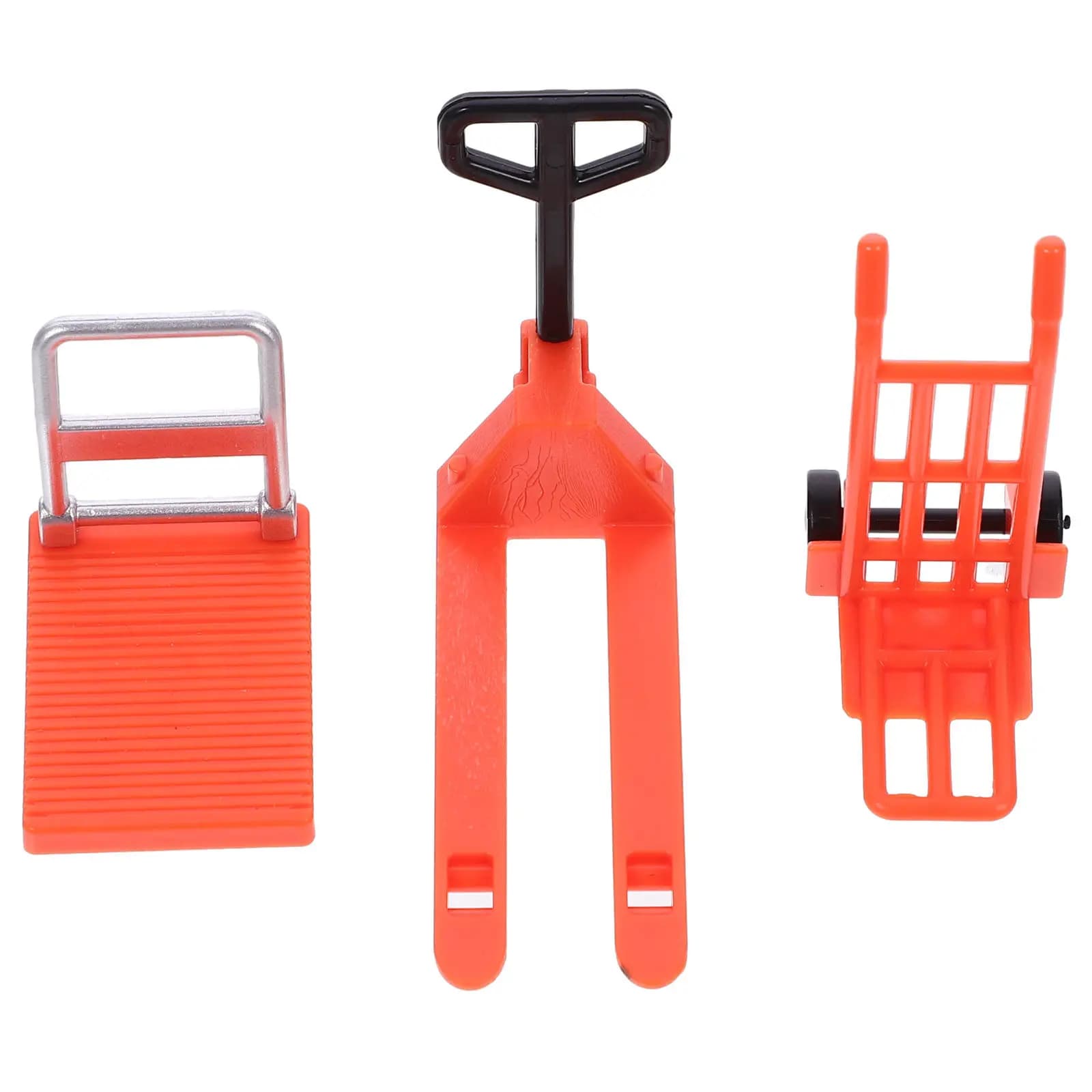 Set di 1 Carrello Elevatore e Piattaforma in Miniatura, Carrello a Mano, Gioco Educativo Creativo per Ragazzi