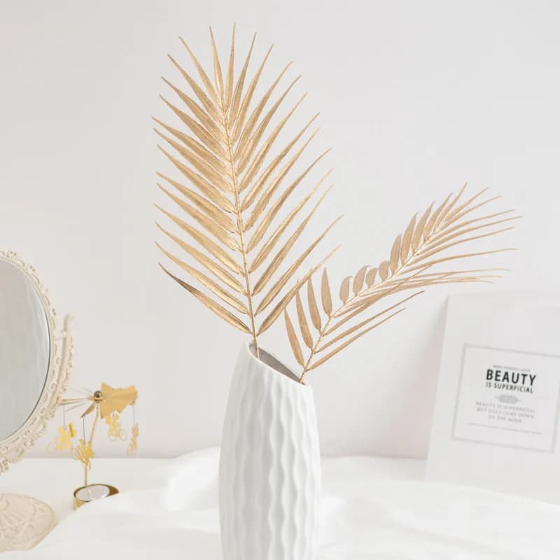 5/10 Pezzi Foglie Artificiali di Palma Tropicale per Decorazione Casa, Balcone, Giardino, Accessori per Fotografia, Matrimoni, Regali Fai-da-Te